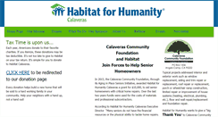 Desktop Screenshot of habitatcalaveras.org